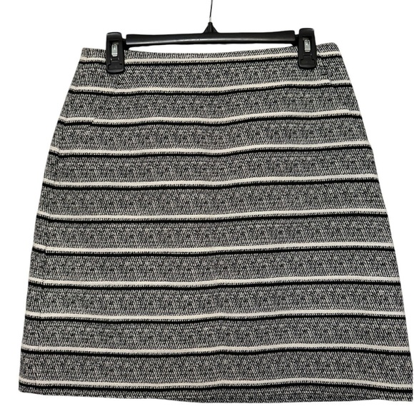 Ann Taylor Tweed Striped Skirt Size 4 - Picture 1 of 6